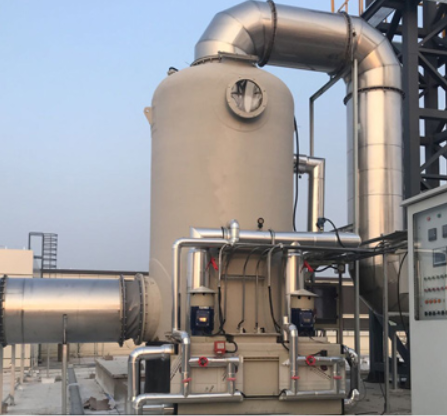 北京燕東微電子酸鹼廢氣處理工程案例