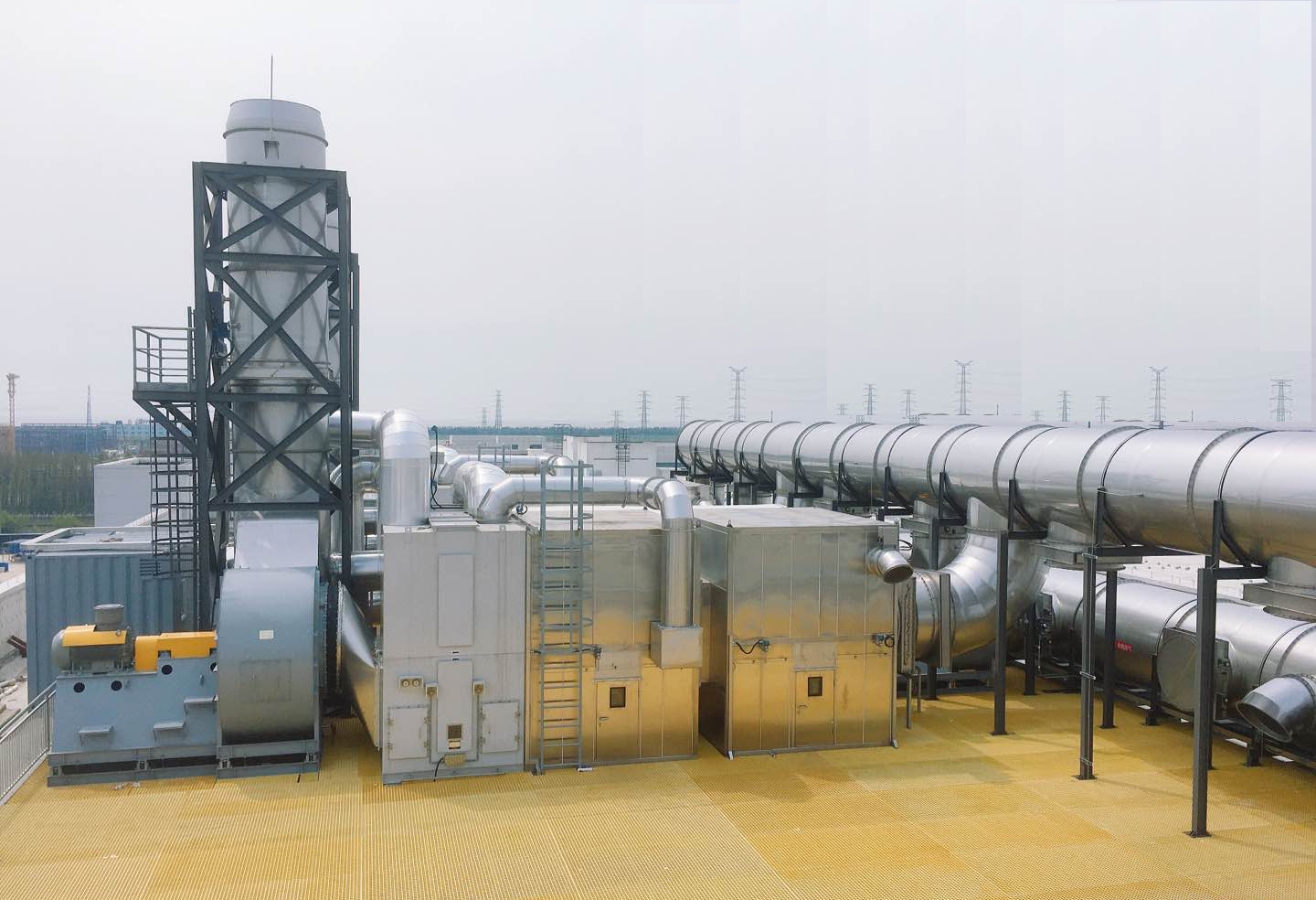 上海積塔半導體製程排氣工程廢氣治理系統